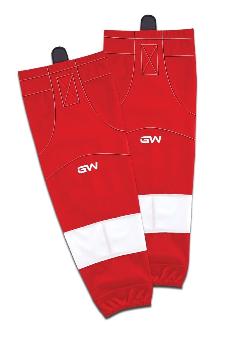 Gamewear 8500 Pro Team Performance Hockey Socks, Detroit Red Wings Home Colours, Assorted Sizes O6