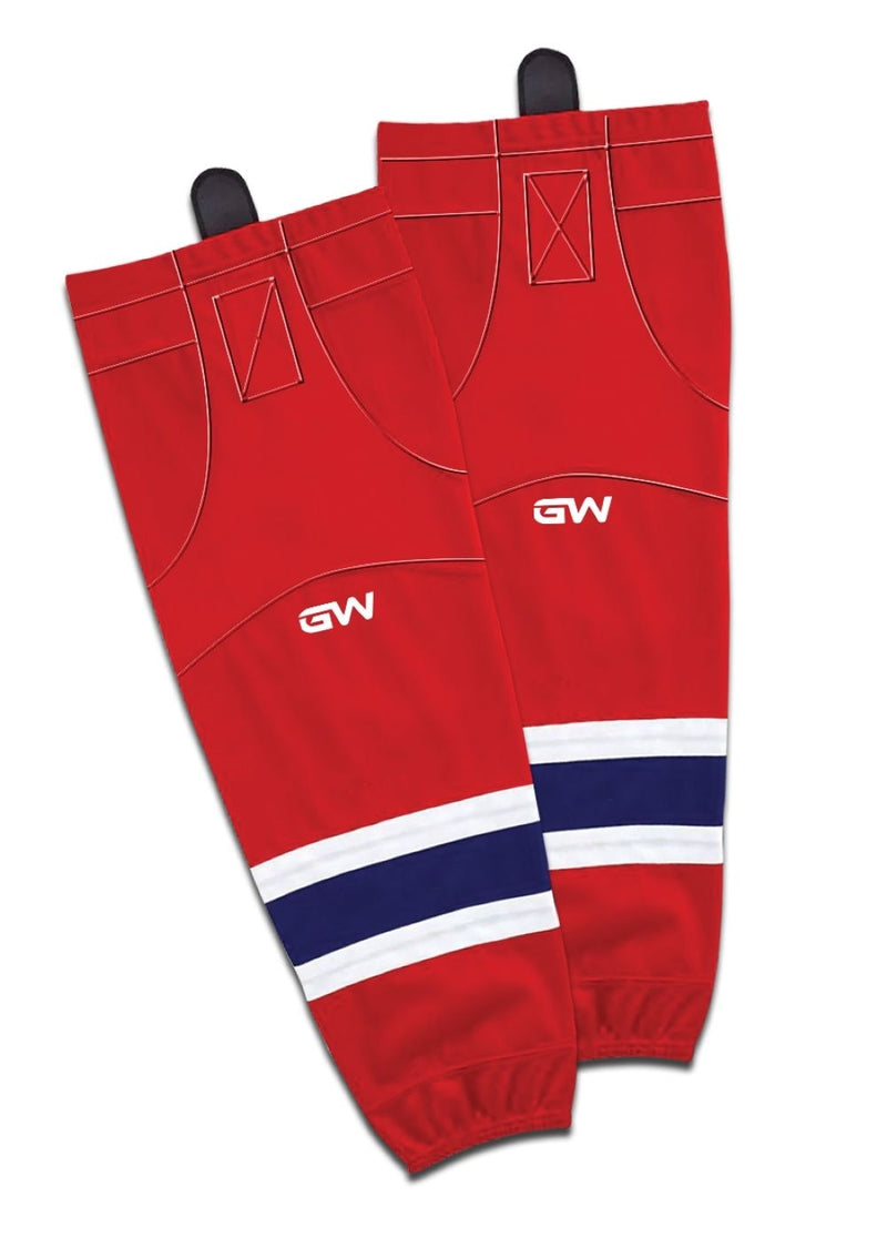 Gamewear 8500 Pro Team Performance Hockey Socks, Montreal Canadiens Home Colours, Assorted Sizes Z8