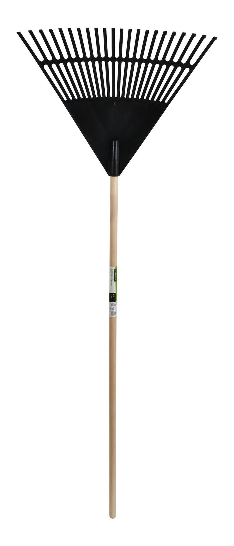 Garden Club 22-in Wide Poly 22-Tine Leaf Rake, 59-in Hardwood Shaft V2