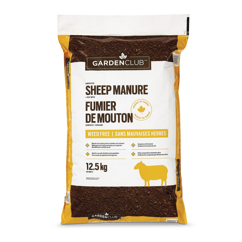 Garden Club Sheep Manure, 12.5-kg V7