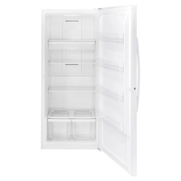 GE 21.3 cu. ft. White Upright Freezer with Exterior Adjustable Temperature Control C2