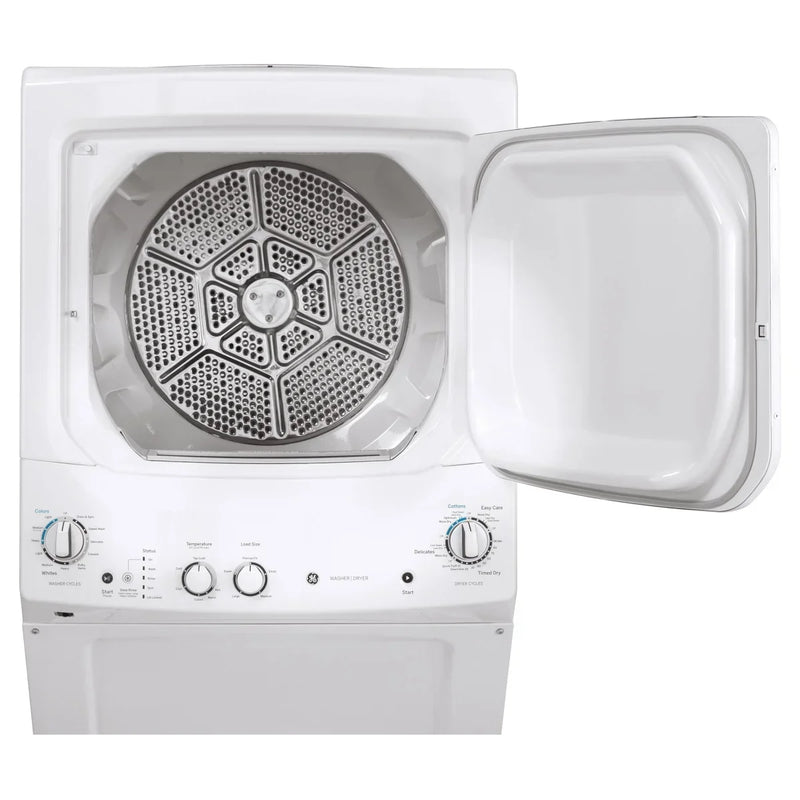 GE White 27 in. 4.4 cu. ft. Washer and 5.9 cu. ft. Dryer Laundry Centre H5