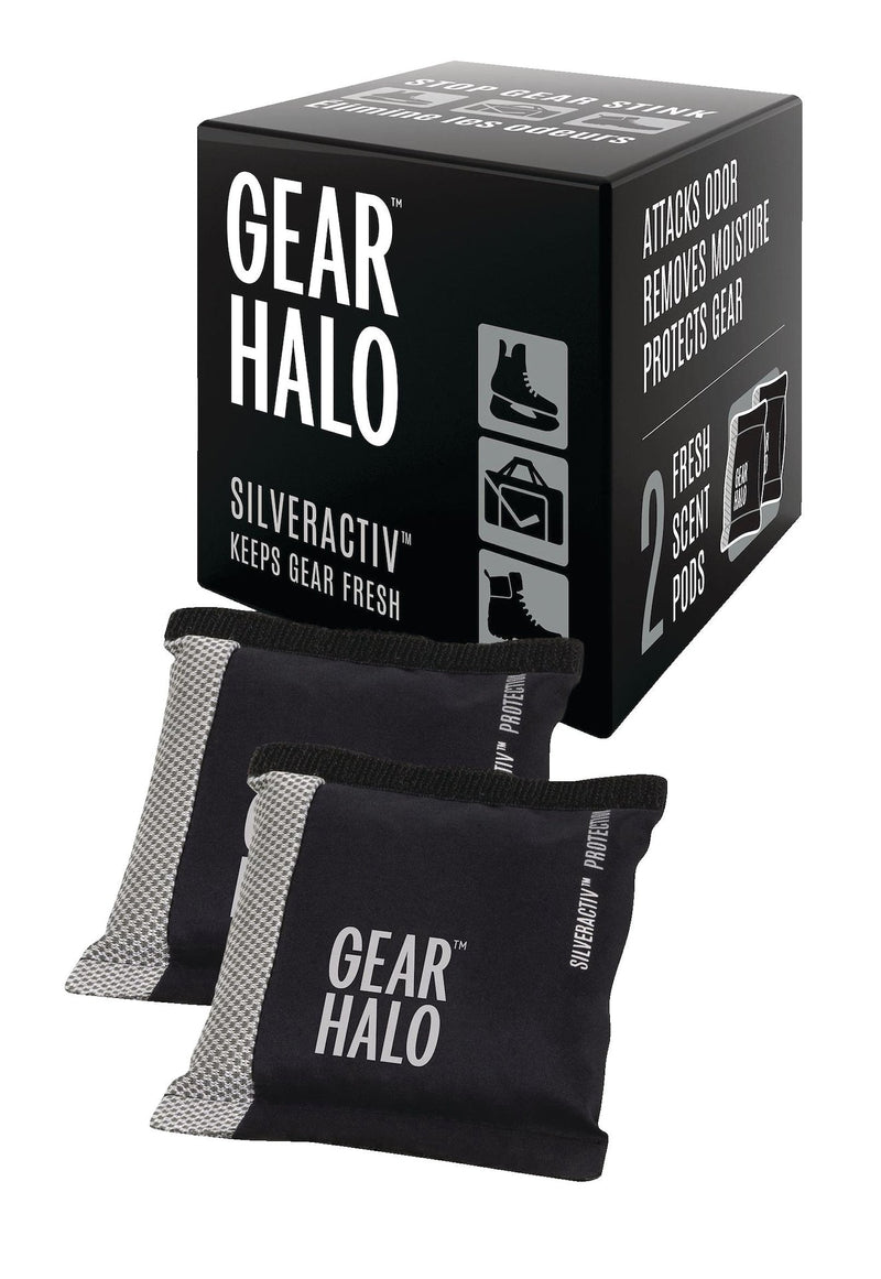 GearHalo SilverActiv Sports Equipment Deodorizer Pods - Stops The Stink!, 2-pk L3