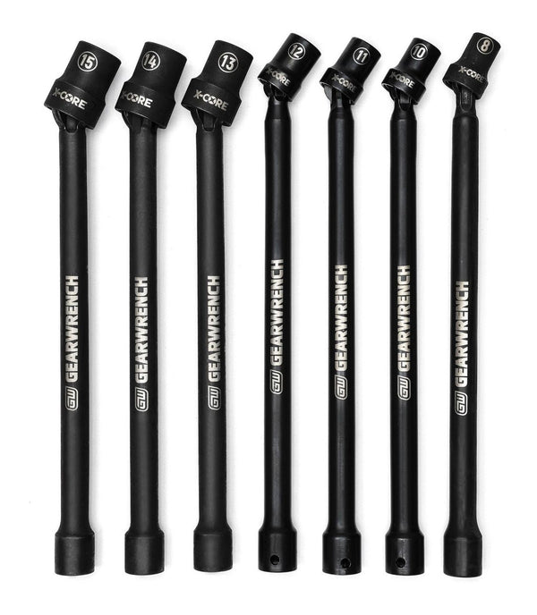 GearWrench 3/8-in Drive Impact Extension Socket Set, 7-pc, 3/8-in, Metric T8