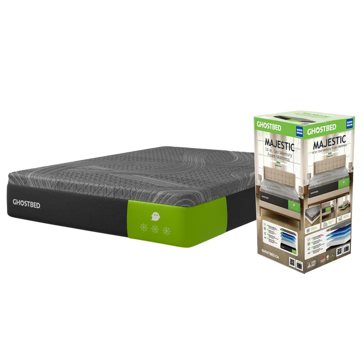 GhostBed Majestic 35.6 cm (14 in.) Mattress with Cooling Gel Memory Foam H9