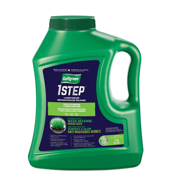 Golfgreen 1-Step Patch & Repair + Weed Defense 02-02-02 Grass Seed, 1.7-kg Q6