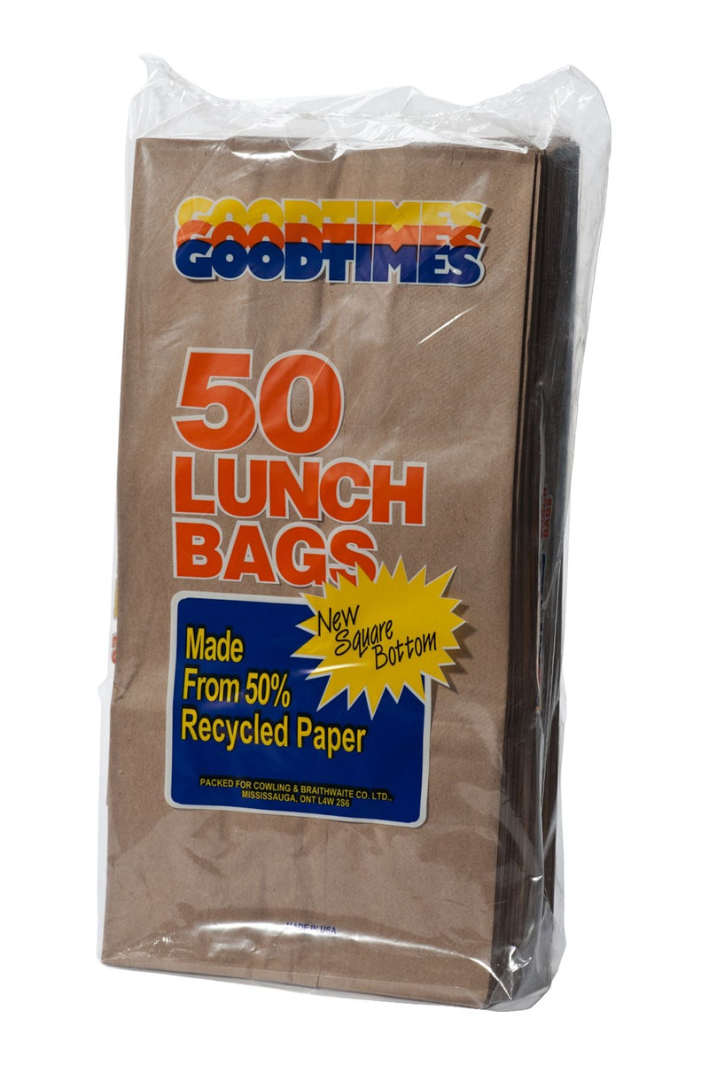 Goodtimes Paper Lunch Bags, 1.88-L, 50-pk M0