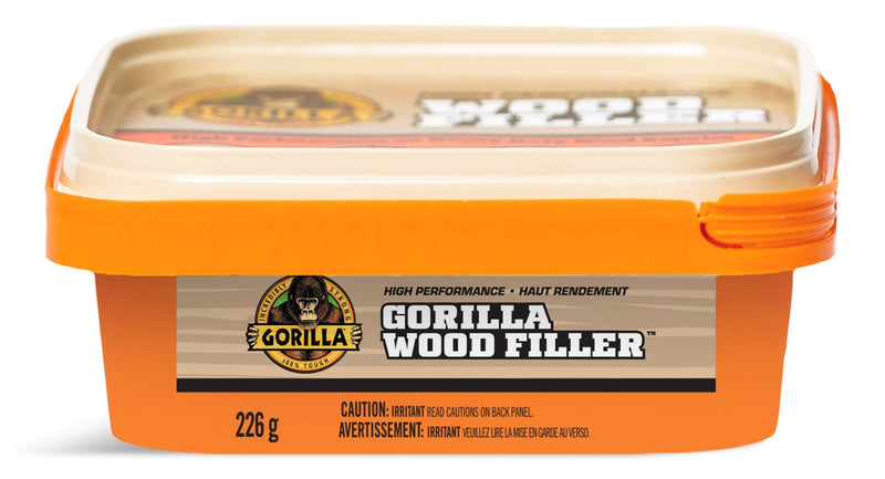 Gorilla Glue Interior/Exterior Wood Filler, For Cracks, Gouges & Holes, 8-oz I6