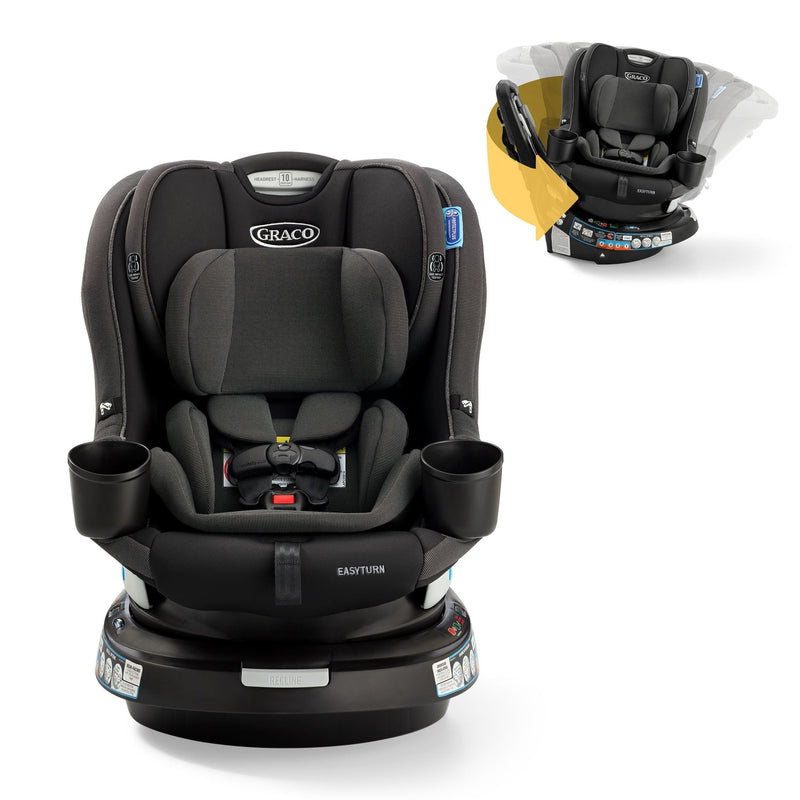 Graco EasyTurn 360 Rotating 2-in-1 Convertible Car Seat, Rear and Forward Facing, Cyran N1