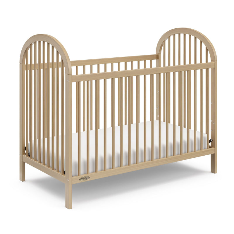 Graco Olivia 3-In-1 Driftwood Convertible Crib with Adjustable Base S7