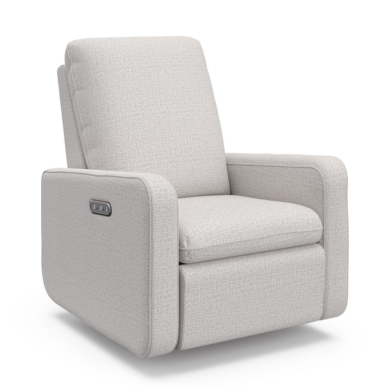 Graco Teddi 1-USB-A/1-USB-C Steel Basketweave Power Recliner & Swivel Glider D1
