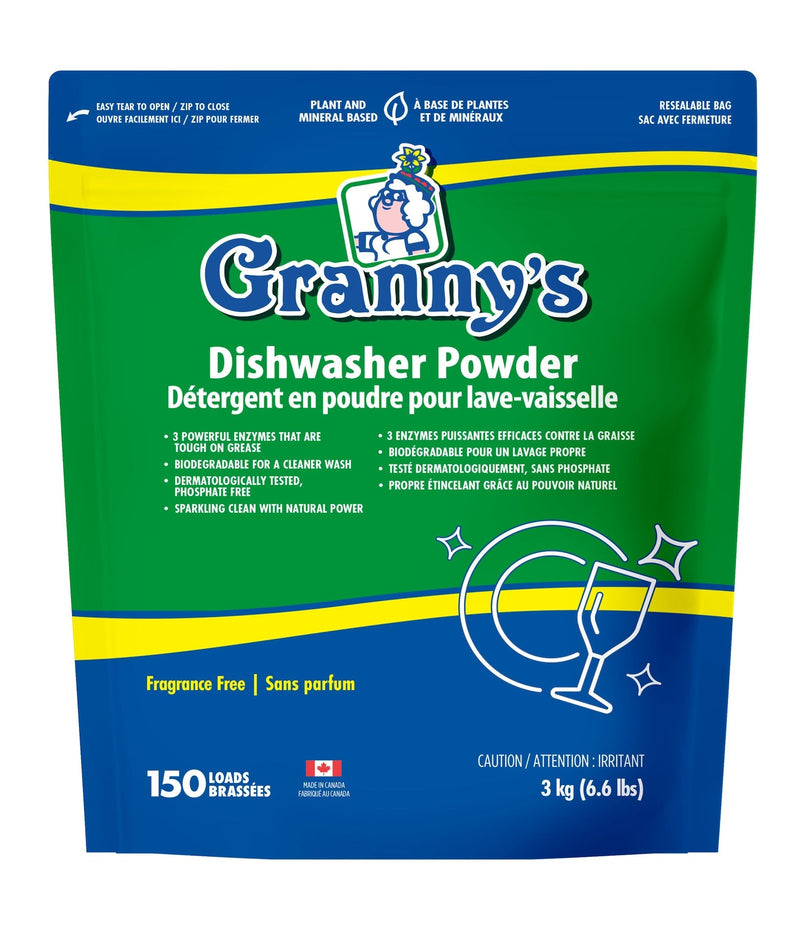 Granny's Dishwasher Powder, Fresh Citrus, 80-Loads, 3-kg T7