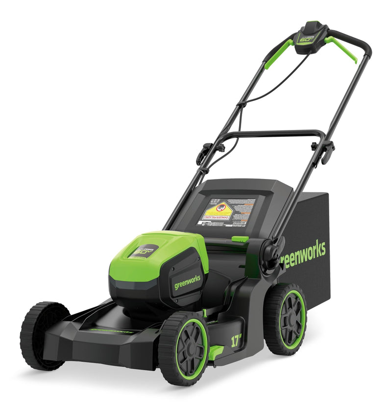 Greenworks 60V 17-in Push Lawn Mower with 4.0 Ah Battery & 3A Charger C9