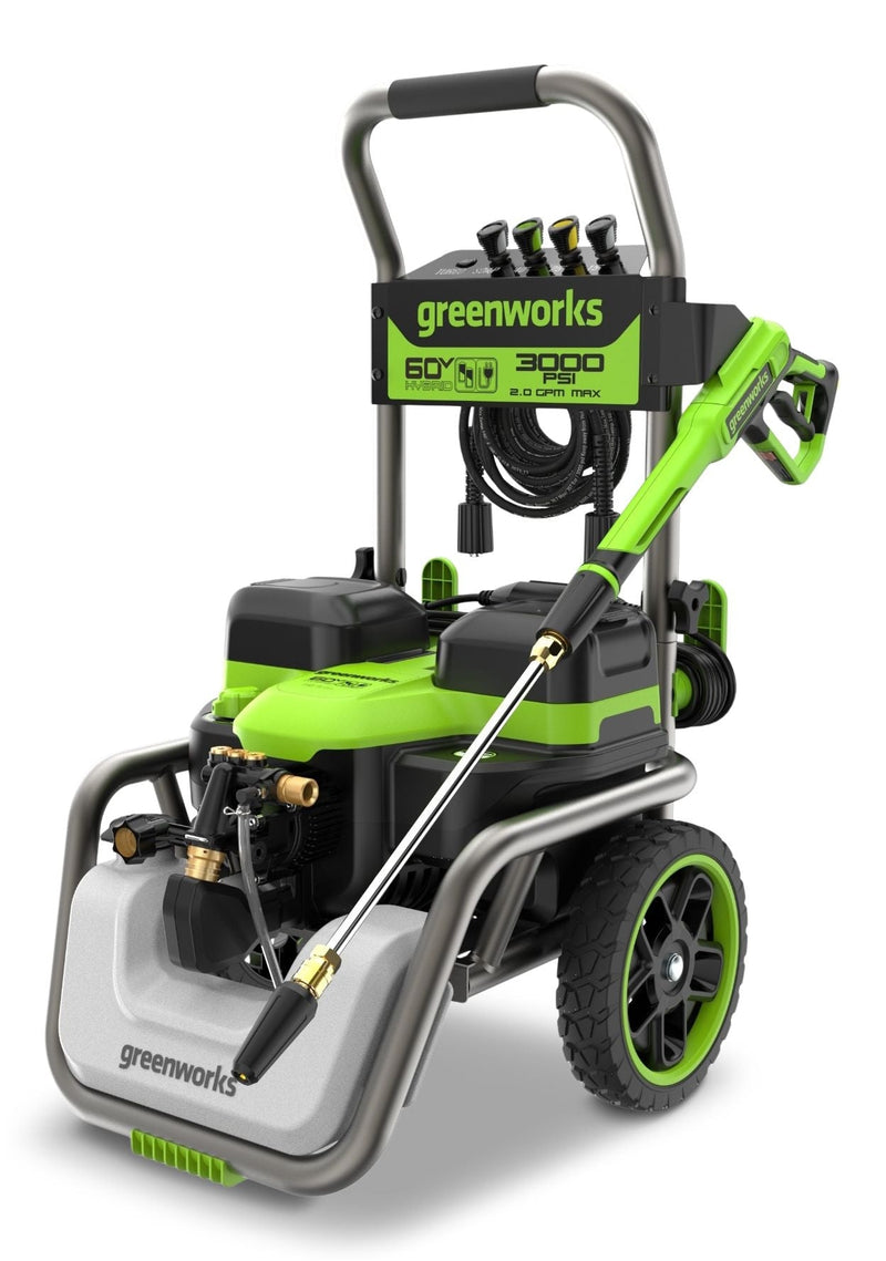 Greenworks 60V 3000PSI 2.0GPM Hybrid AC/DC Pressure Washer, Tool Only O1