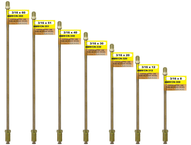 H. Paulin CN330 Copper Nickel Brake Line, Standard, 30 x 3/16-in Please make sure this part fits your need E0