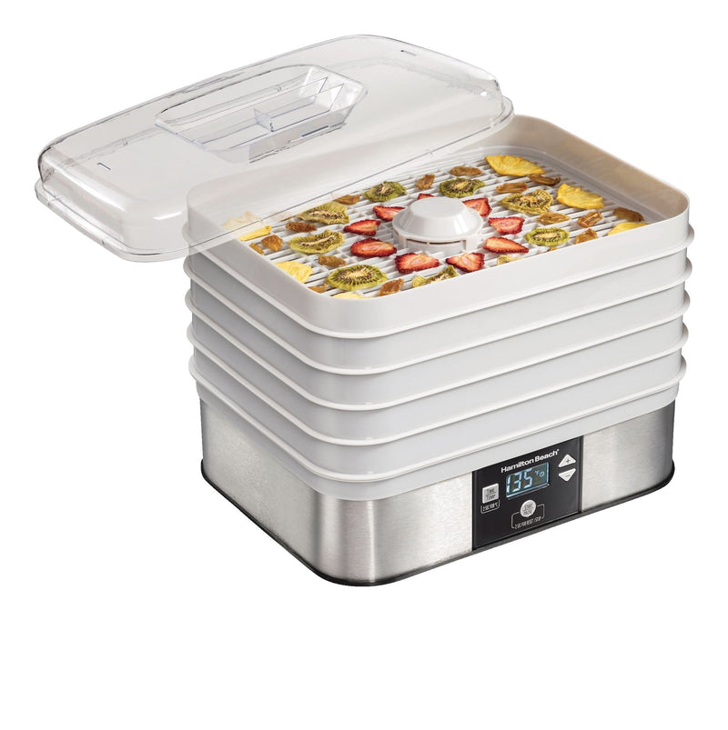 Hamilton Beach Digital Food Dehydrator with Adjustable Thermostat, Grey N2
