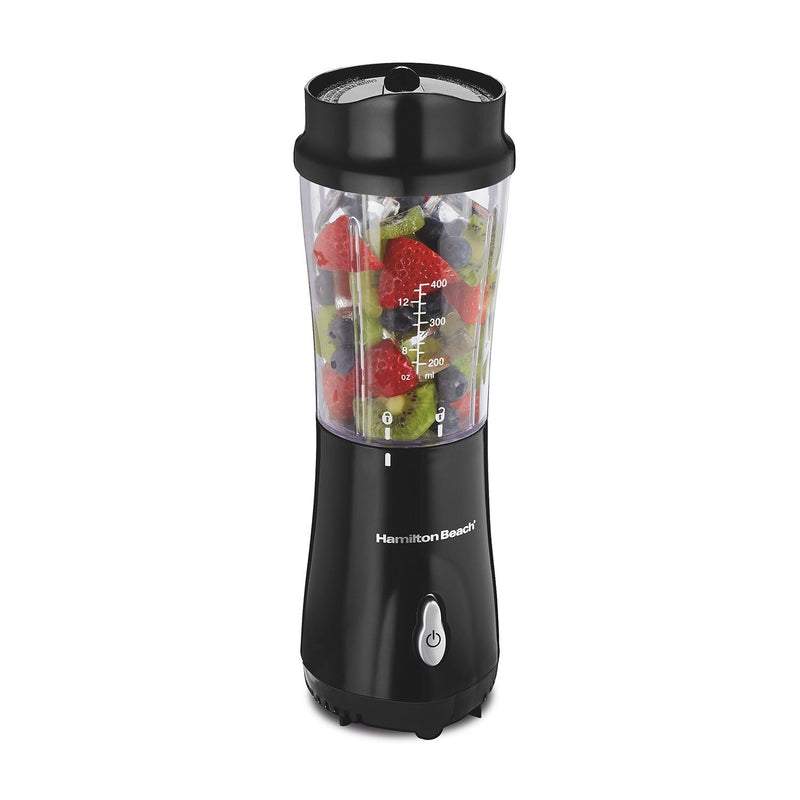 Hamilton Beach Personal Creations Single-Serve Blender with Travel Jar, Black, 414mL Z1
