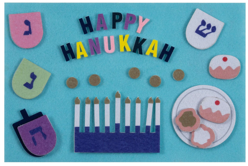 "Happy Hanukkah" Felt Interactive Activity Play Board Kit, 30-pc, for Hanukkah B7