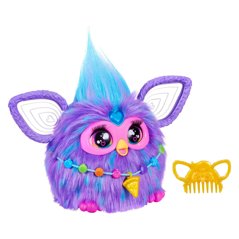 Hasbro Furby Purple Interactive Plush Toy, Electronic, French Version, Ages 6+ H9