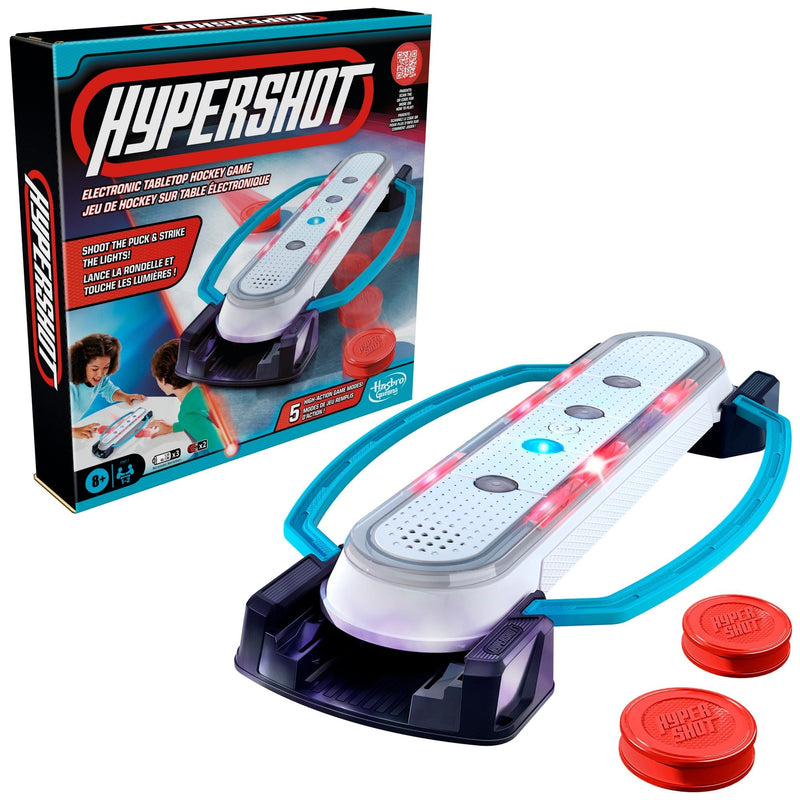 Hasbro Games Hypershot Electronic Tabletop Hockey Game, 5-in-1 Board Game, Ages 8+ X4