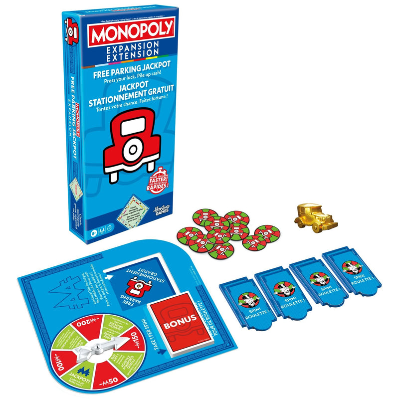 Hasbro Games Monopoly Free Parking Jackpot Expansion Pack for Classic Monopoly Game Q5