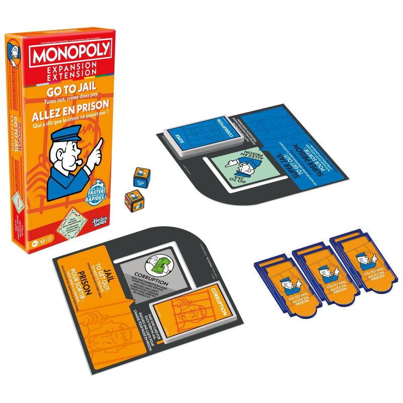 Hasbro Games Monopoly Go To Jail Expansion Pack for Classic Monopoly Game Y5
