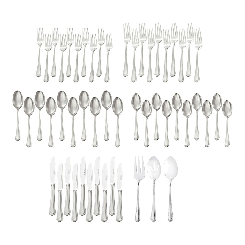 Henckels Metrona Flatware Set, Serves 10, 53-pc, Dishwasher Safe W3