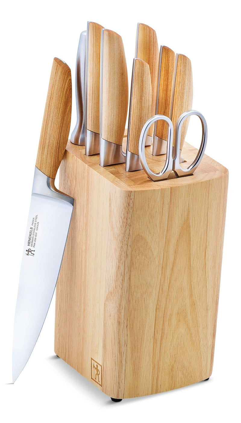 Henckels Pakka Knife Block Set with Wood Handle, 10-pc C4