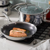 HENCKELS Paradigm Hybrid Ceramic Non-Stick Tri-ply Clad Cookware Set, 11-piece