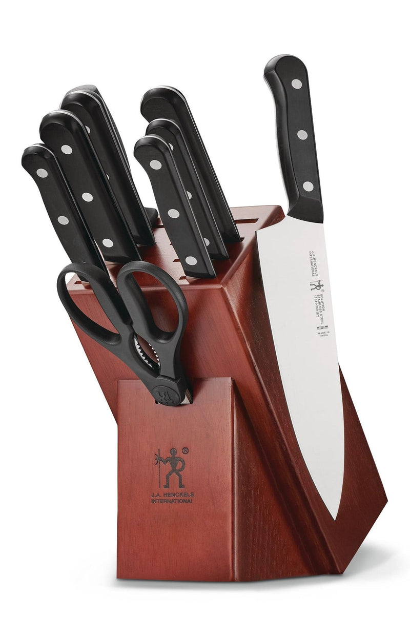 Henckels Solution Stainless Steel Knife Block Set, 10-pc O0