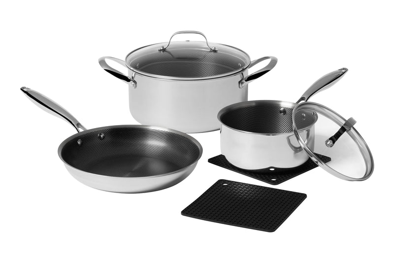 Heritage The Rock Hybrid Clad Ceramic Cookset, 7-pc P6