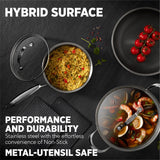Heritage The Rock Hybrid Clad Ceramic Cookset, 7-pc
