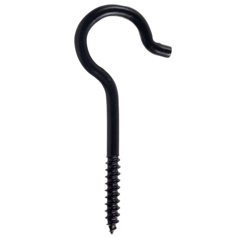 Hillman Screw Hook, 3-3/8-in, Black Y7