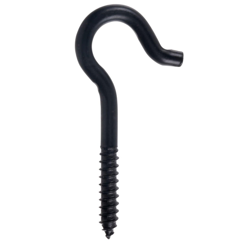 Hillman Screw Hook, 3/8 x 4-7/8-in, Black P3