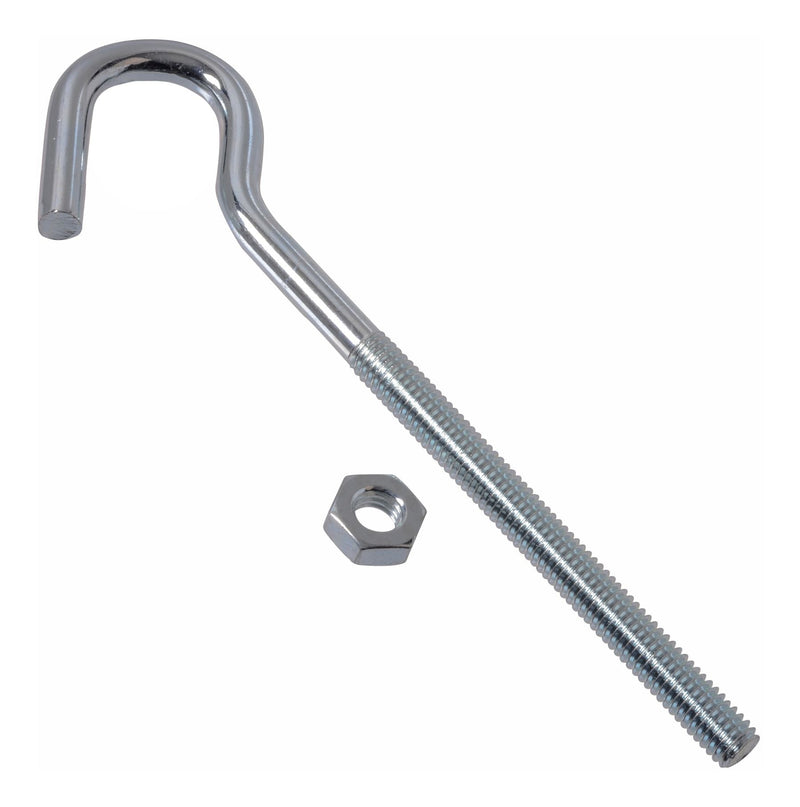 Hillman Zinc-Plated Lag Bolt Clothesline Hook, Corrosion Resistance, 7-1/4-in W1