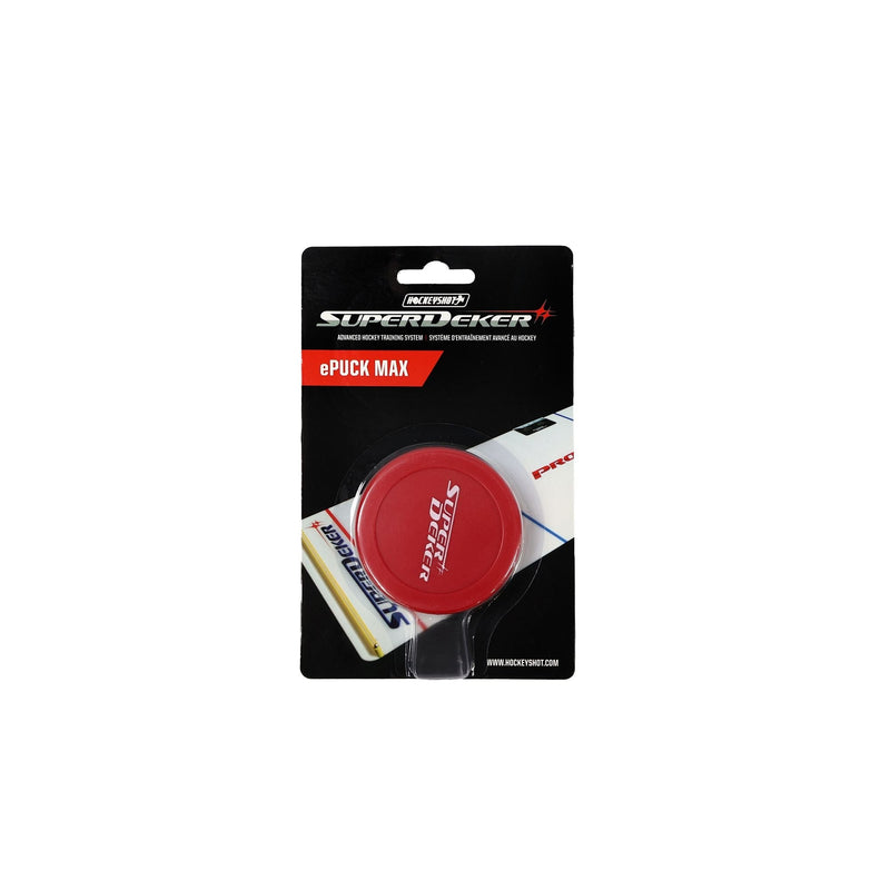 HockeyShot SuperDeker ePuck Max for Weighted Training, Red, 7.5-oz N2