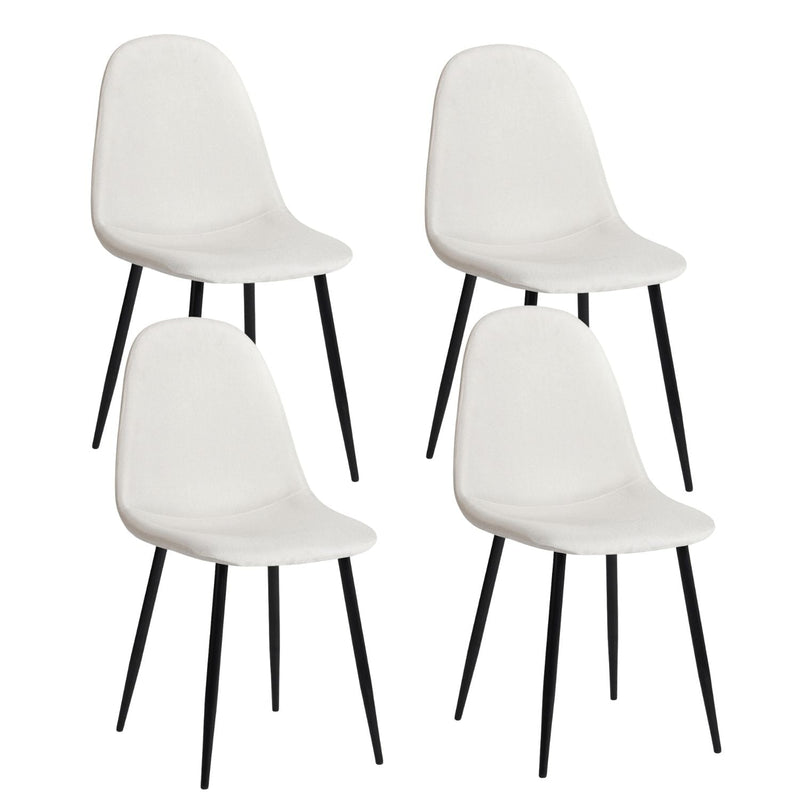 Homycasa Modern Dining Chairs, Beige, 4-pk F1