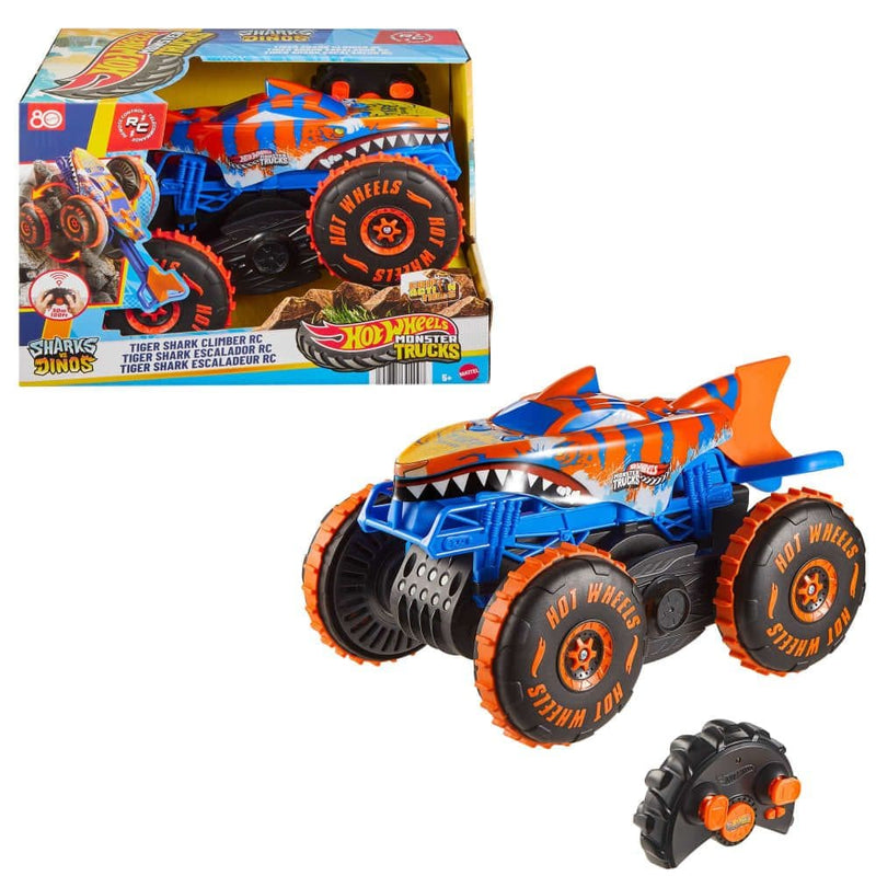 Hot Wheels Monster Tricls R/C Tiger Shark Climber for Ages 5+ W8