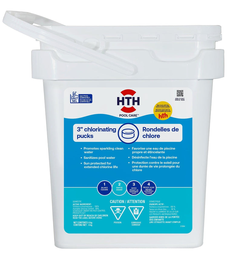 HTH Chlorinating Pucks, 3-in, 8-kg N8