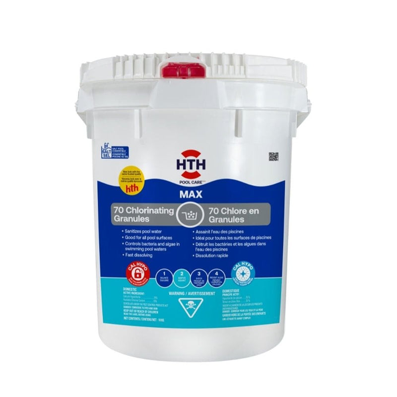 HTH Max 70 Granular Pool Chlorinator, 10-kg X5
