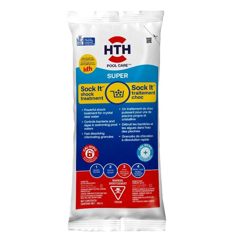 HTH Sock It, Pool Shock Treatment, Controls Bacteria & Algae in Swimming Pool Q2