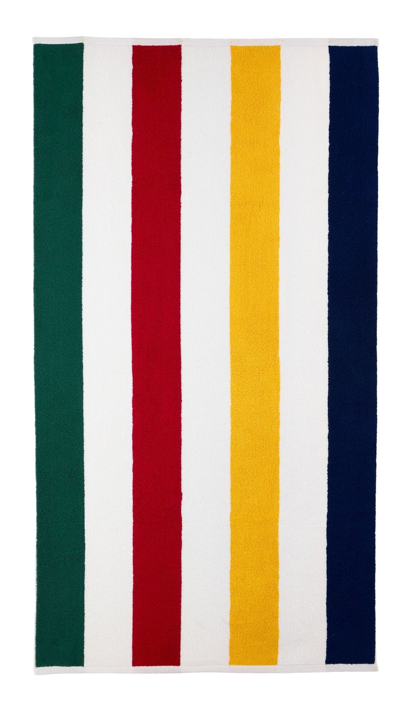 Hudson’s Bay Stripes Beach Towel, Cabana Vertical, Multi-Coloured, 70-in x 40-in D1