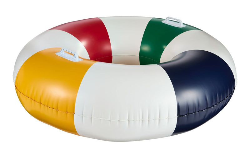 Hudson’s Bay Stripes Pool Float with Handles, Multi-Coloured, 42-in O3