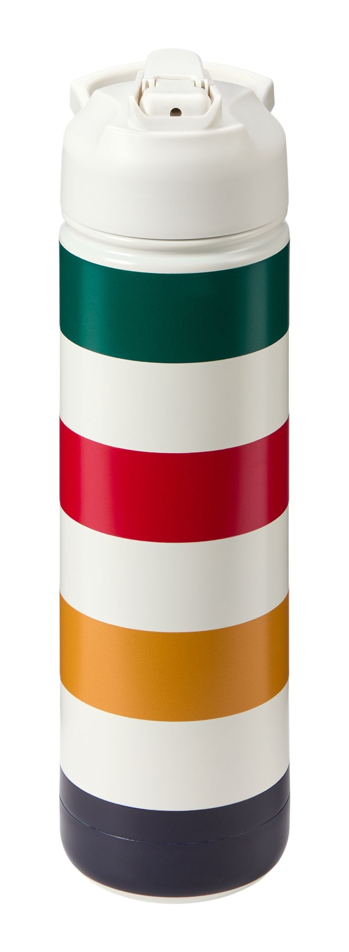 Hudson's Bay Stripes Signature Water Bottle, 26-oz, White P7