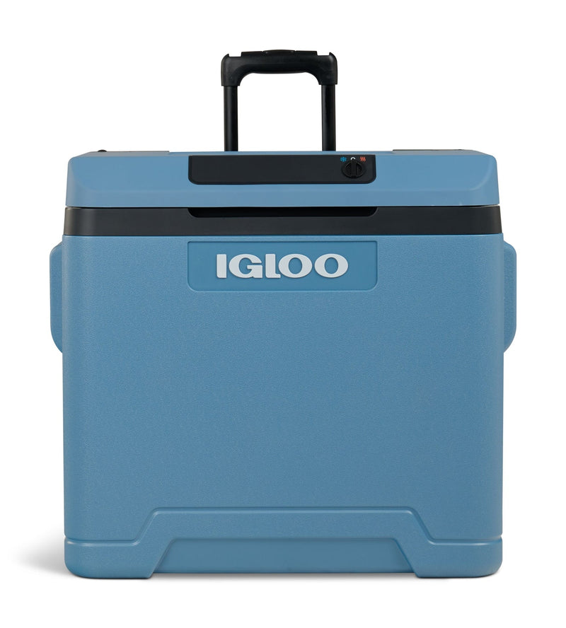 Igloo 12V Portable Electric Cooler with Wheels, Blue, 40-L W9