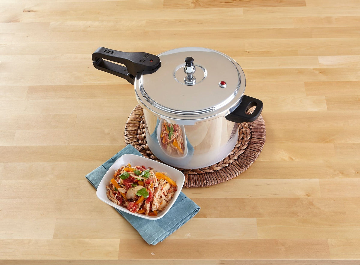Imusa Stovetop Pressure Cooker, Aluminum, 7-qt