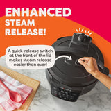 Instant Pot Wide Base Pressure Cooker with Easy Release, 7.5-qt