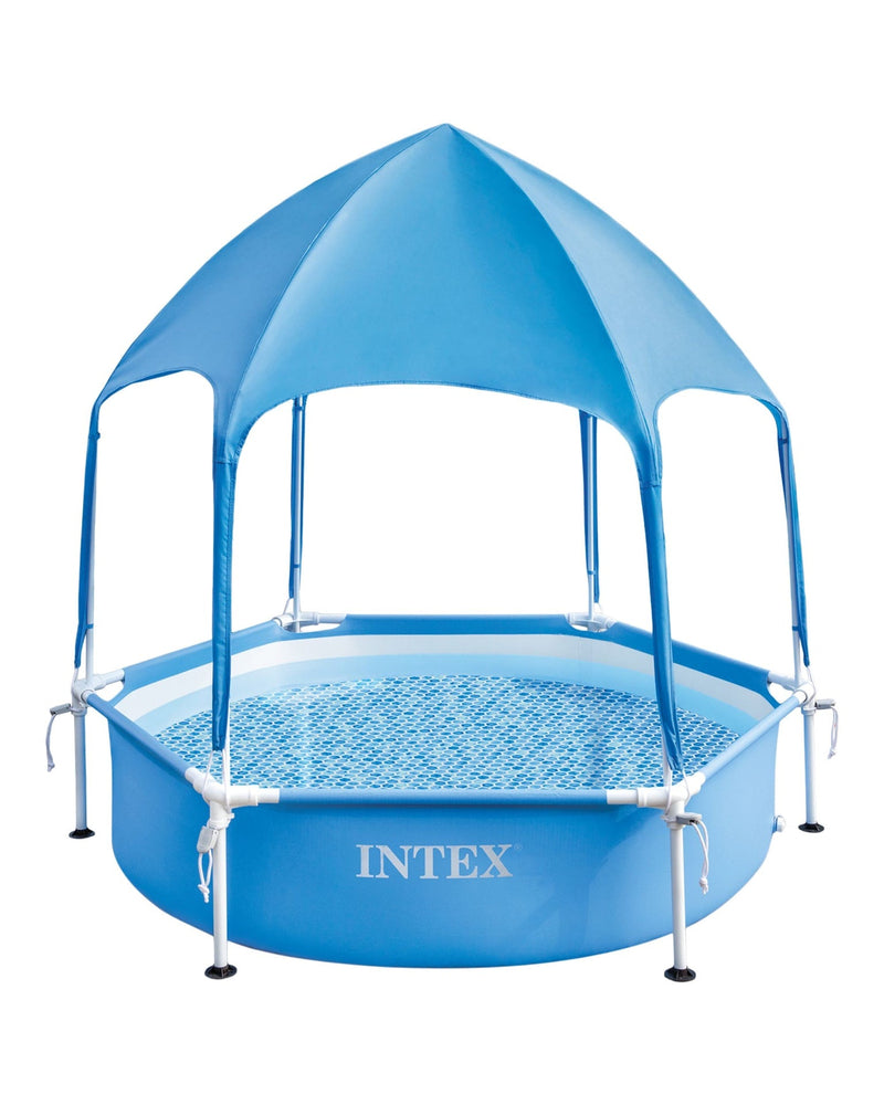 Intex 6-ft x 15-in Canopy Metal Frame Wading Pool C0