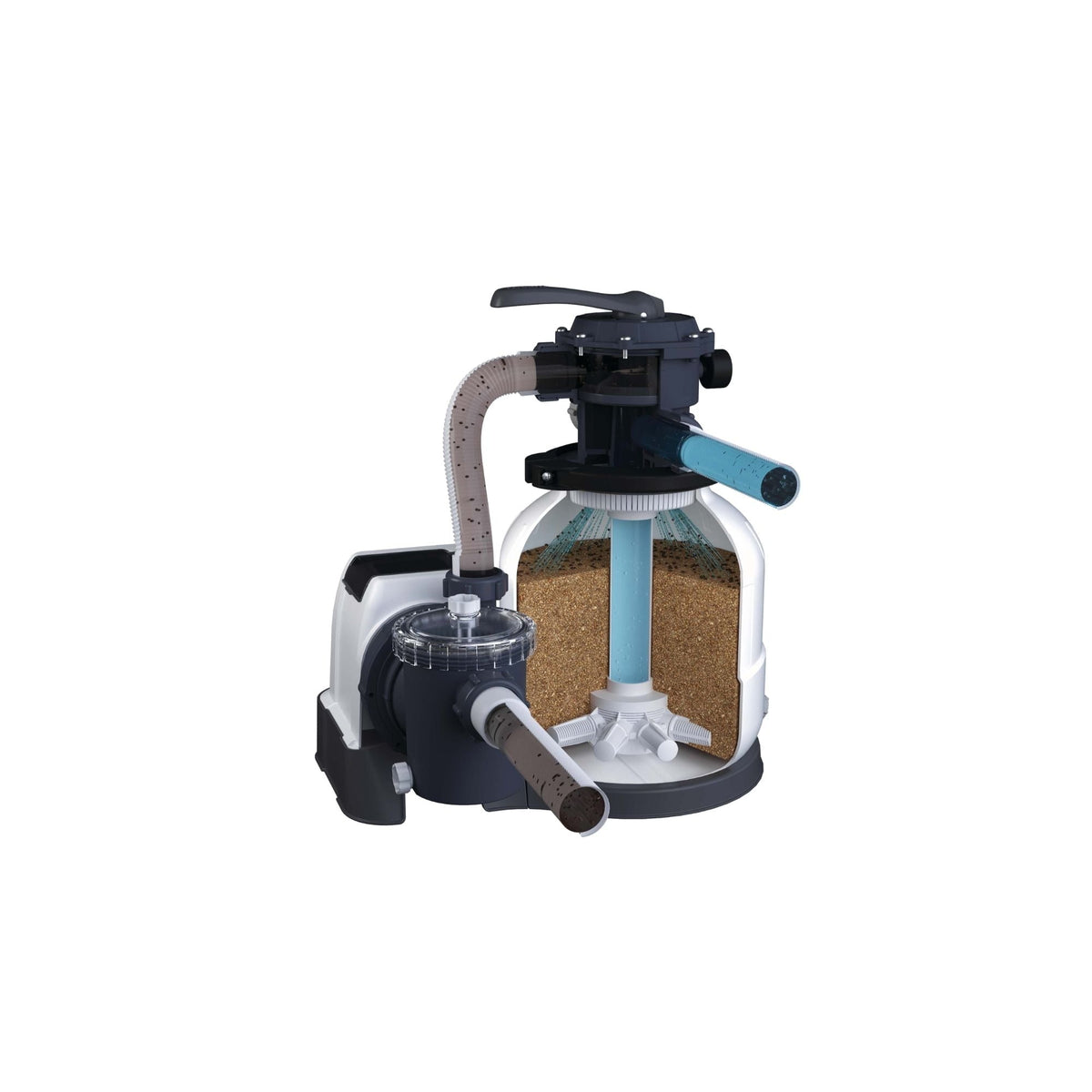 Intex Krystal Clear Sand Filter Pump, 3000 GPH