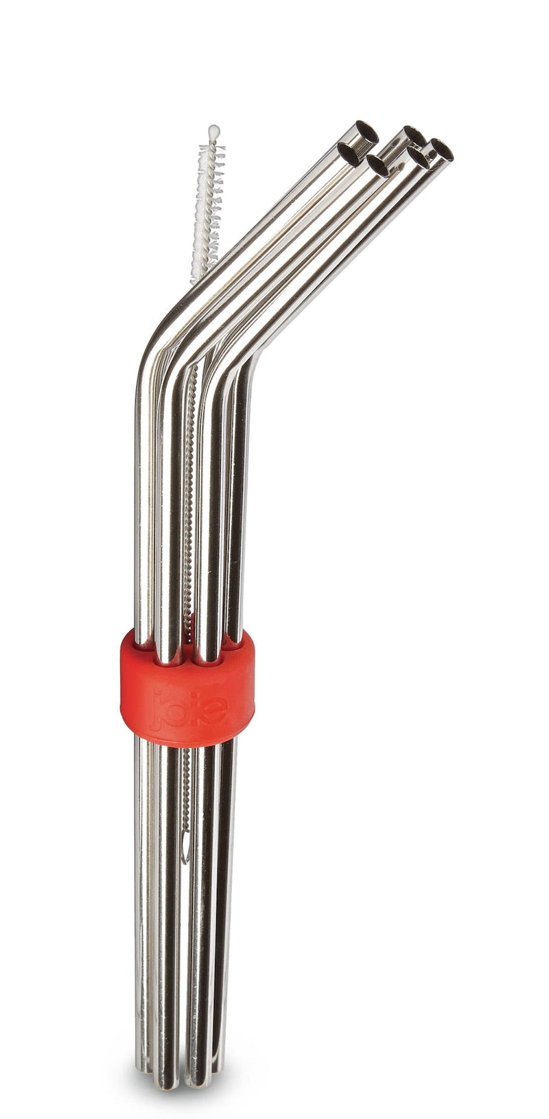 Joie Reusable Stainless Steel Straw Set, 8-pc, with Straw Cleaner G3